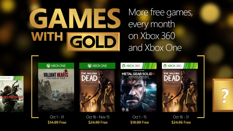 Games with gold octobre